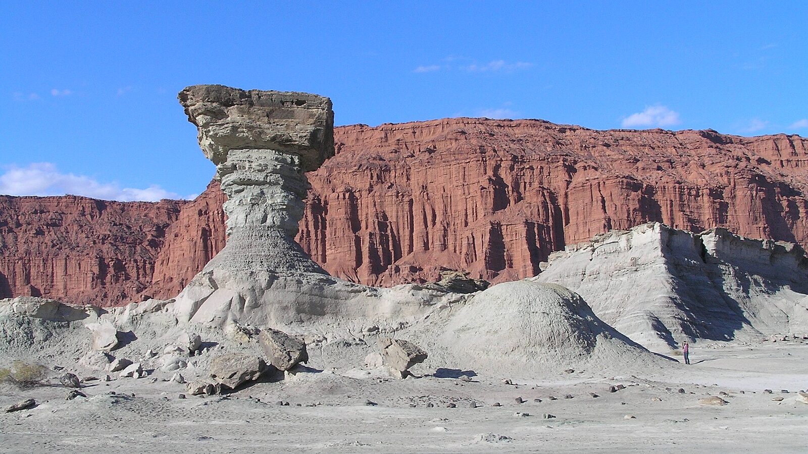 Formación rocosa del Parque Provincial Ischigualasto, San Juan